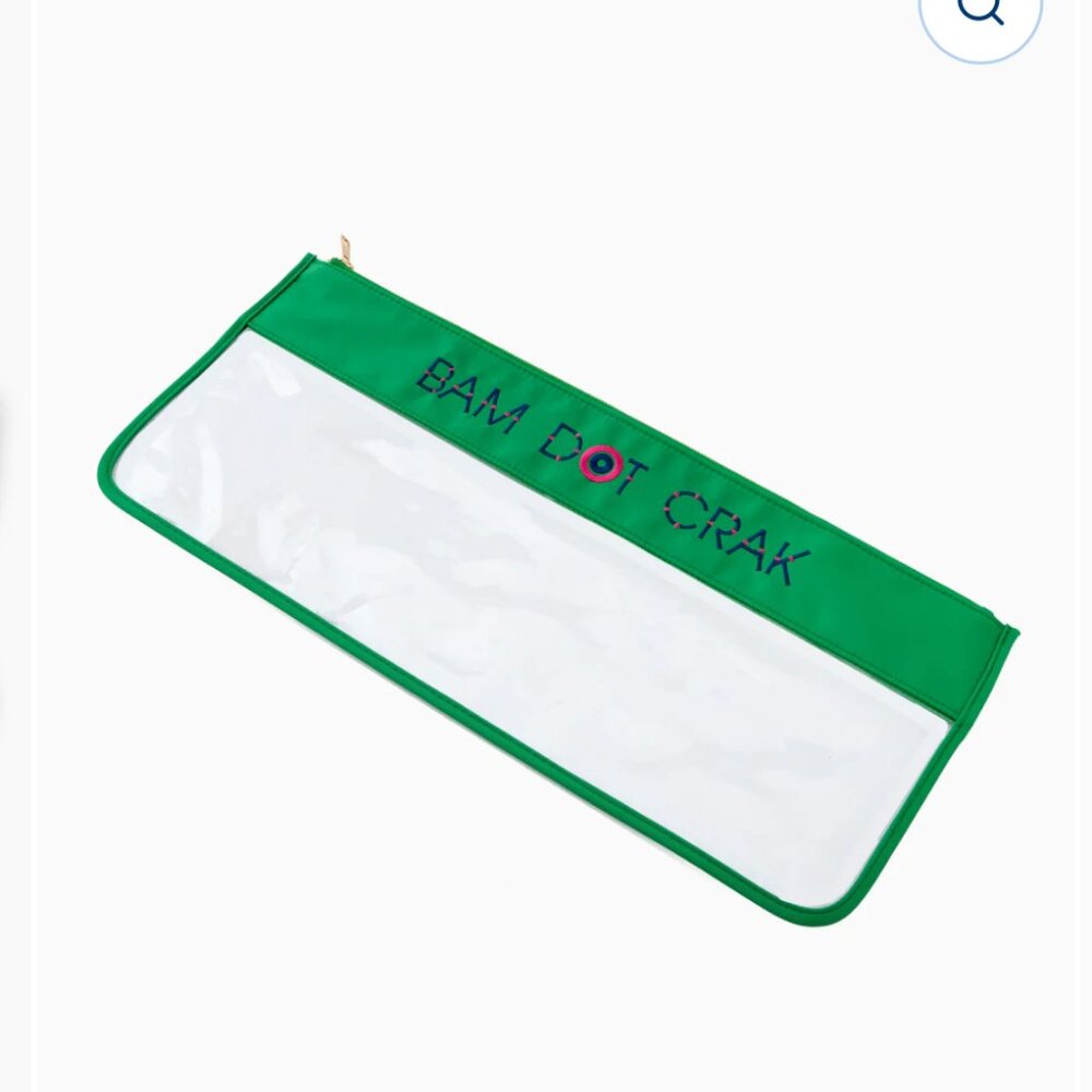 OMM Oh My Mahjong Empty Kelly Green Bam Dot Crak BAG